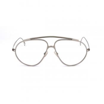 Armazones para Hombre Saturnino Eyewear JUSTICE 1 B Plateadas con Lentes Recetados 58 Silver