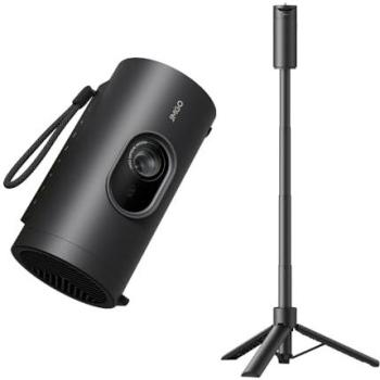 Proyector Portátil Jmgo PicoPlay+ Full HD 450 Lúmenes 150 LED DLP con Maletín, Trípode y Batería Externa