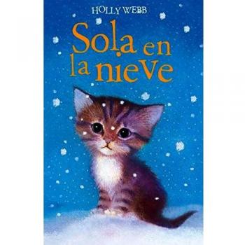 Sola en la nieve
