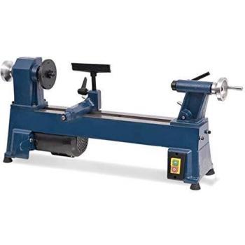 vidaXL Torno Madera 450 mm Torneado Manual Husillo Taladro Pulidora Bricolaje