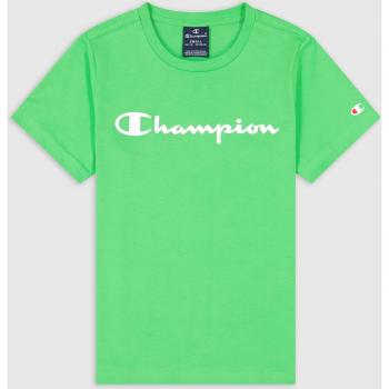 Camiseta Champion 'Logo Script' Junior Verde, manga corta, para niño, color verde