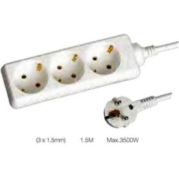 GSC Base multiple 3T, 3x1.5 mm, 1.5 M, Blanca