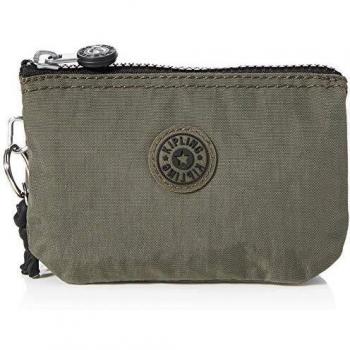 Kipling - Monedero unisex multiuso en kaki con compartimentos adicionales