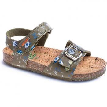 Sandalias Pablosky Champion Color Kaki Fantasía Surfing Olas Suela Bio