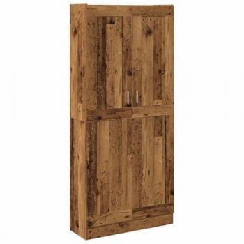 Aparador de Madera Envejecida 82,5x30,5x185 cm en Madera Ingeniería