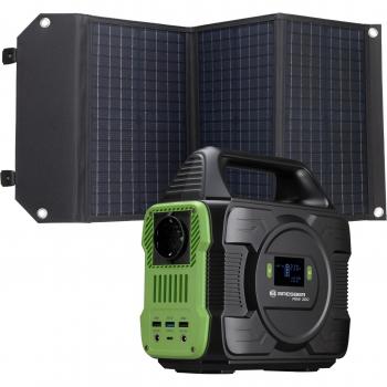 Kit Solar Portátil Bresser: Batería Externa 300W + Panel Solar 60W para Camping y Viajes
