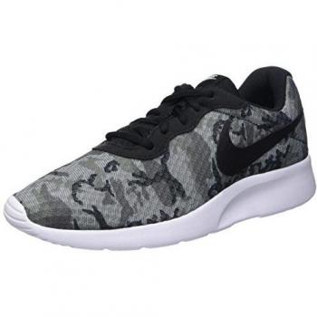 Nike Tanjun Print, Zapatillas de Running para Hombre, Gris / Negro