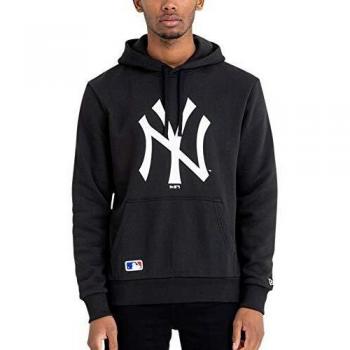New Era MLB Team Logo Hoodie for Men - Black/White, Size XS