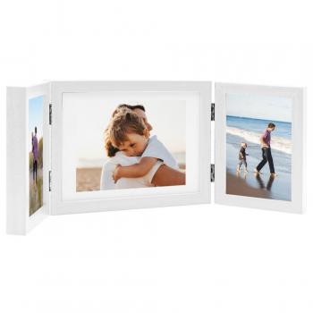 Marco de fotos triple collage blanco 22x15cm + 2x(10x15cm)