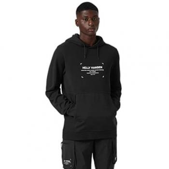 Helly Hansen Move Sweat Hoodie Sudadera con Capucha para Hombre, Color Negro, Talla XX-Large
