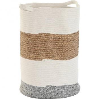 Cesta de fibra blanca 36 x 36 x 52 cm