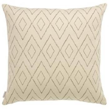 Funda de cojín de algodón reciclado Beige 50 x 50 cm