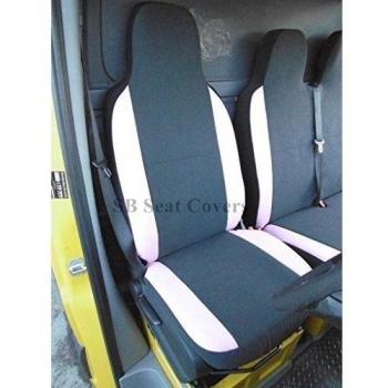 Vauxhall Vivaro Sportive Cubierta de asiento Van Antracita + Pink mitras