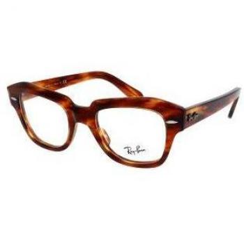 Ray-Ban State Street Striped Havana Tortoise RX5486 RB5486 2144 46-20 Small
