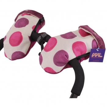 Tititnins® - Manoplas Carro Bebe Silla Paseo Impermeables FICHAS RS V.Polar Malva