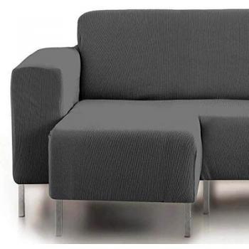 Eiffel Textile Protector Rústica Funda Elástica Brazo, Gris, Chaise Longue Corto Izquierda