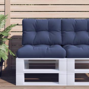 Navy Blue Fabric Pallet Cushion 50x40x12 cm