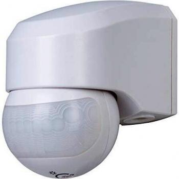 Detector de movimiento IR 110° blanco IP44 con alcance de 12 m