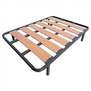 Somier de Lama Ancha Reforzado 150x190 cm con 4 Patas Cilíndricas - Fabricado en España