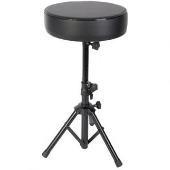 Taburete Redondo Regulable en Altura Ibiza Sound SKR01 de Polipiel para Piano y Batería