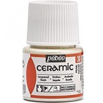 Pintura Cerámica Nacarada 45ml - Pébéo, Opaque y Brillante
