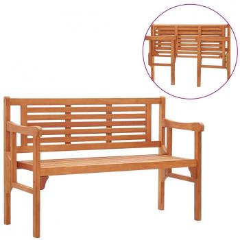 Foldable Garden Bench 120 cm Solid Eucalyptus Wood