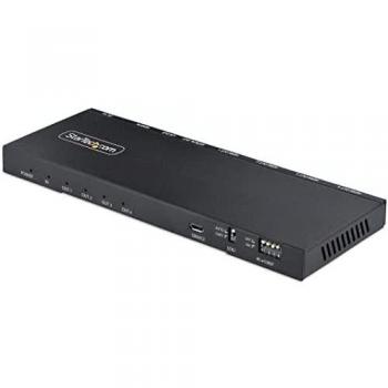 Scaler, HDMI Splitter 1 In 4 Out with 3.5mm/Optical Audio Port and HDMI Display/Output Splitter