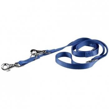 Feplast 75355925 Correa para El Adiestramiento de Perros Club Ga20/200, Robusto Nailon, Longitud Regulable, 20 Mm x L 120 x 200 Cm Azul