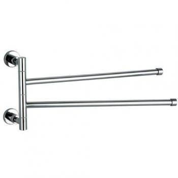 Toallero de Barra Doble Orientable Maurer en Acero Inoxidable
