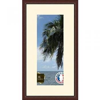 Marco de fotos de pared 16 x 40 x 40/16-Marco de color moderno, 2,3 cm de longitud, de madera, madera, Marron-38, Passe-Partout Peach