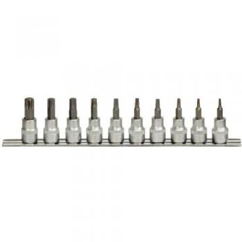 Juego de bits con adaptador Torx KS Tools 911.3935, 3/8, 10 piezas