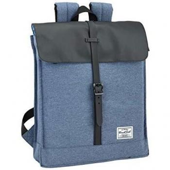 Safta Mochila juvenil Blackfit8 Black & Blue Oficial Para Portátil 14'1, 320x80x350mm