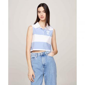 Polo de mujer sin mangas a rayas Tommy Jeans