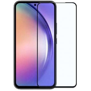 Protector de Pantalla Cristal Templado Premium 9D con Marco Negro para Samsung Galaxy A54 5G, Dureza 9H, Antigolpes, Anticaídas, Antiarañazos, Grosor 0