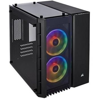 Corsair Crystal Series 280X RGB - Caja de PC, ATX, tres paneles de cristal templado, iluminación RGB LED, Negro