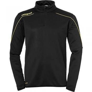 uhlsport Stream 22 1/4 Zip Top Sudadera, Hombre, Black/Lime Yellow, 116