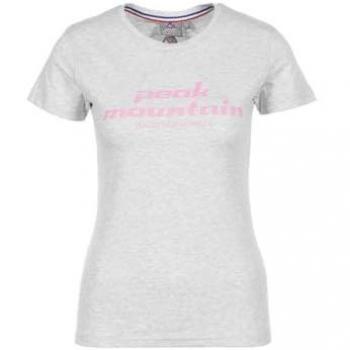 Peak Mountain -Camiseta Manga Corta Mujer - ACOSMO-Gris-S