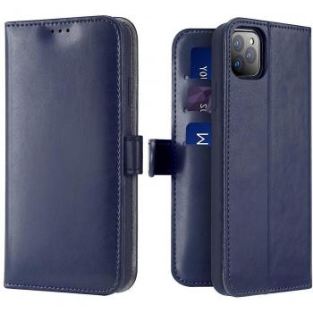 Funda Libro Horizontal DUX DUCIS para Apple iPhone 11 PRO - Monedero, color azul, diseño tipo libro, protección completa, acceso fácil a puertos y botones