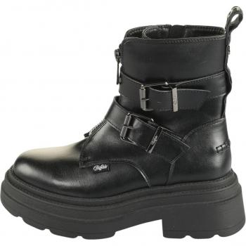 Buffalo Mars Biker Women's Mid Boots in Black