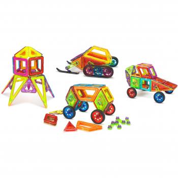 Supremery bloques de construcción Bloques de construcción magnética conjunto de juguete | Deje que su hijo por los colores y formas de aprendizaje | regalo creativo y educativo para niños mayores de 3 años