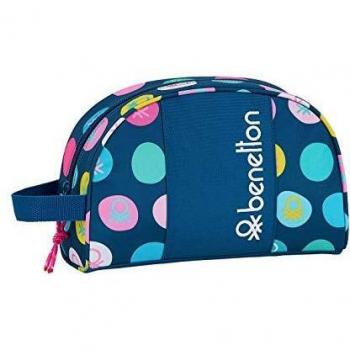 safta 812050332 Neceser, Bolsa de Aseo Adaptable a Carro Benetton, Multicolor