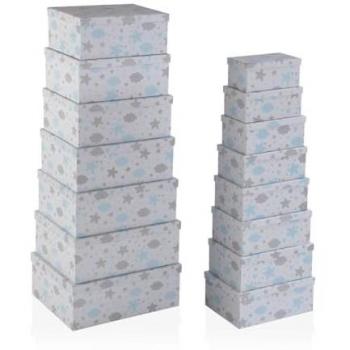 Set de Cajas Organizadoras Apilables Versa Baby Cartón 15 Piezas 35 x 16,5 x 43 cm