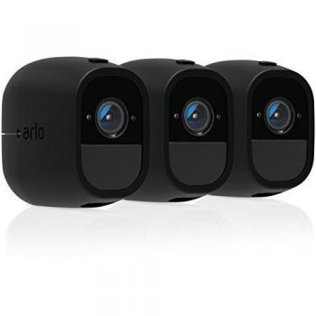 Arlo VMA4200C-10000S 3 Protectoras de Silicona Diseñadas para Cámaras Pro 2 sin Cables, Negro, Kit de 3 Fundas, Set de 3 Piezas