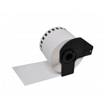 Etiquetas Compatibles con Brother DK-22251 - Papel Continuo Autoadhesivo de 62mm x 15.24m - Impresión Bicolor Rojo y Negro