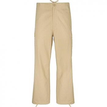 Kenzo Beige Wide Trousers with Adjustable Drawstrings for Men, Size XL