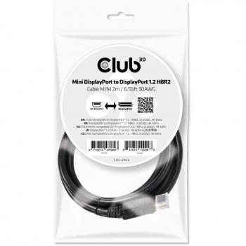 Adaptador Activo Mini DisplayPort a VGA Club 3D Negro 22 cm