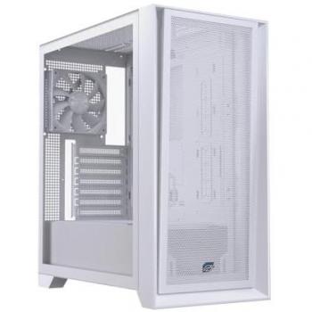 Caja de PC Gaming Einarex Pulse P600 Core Blanca, Soporte para 6 Ventiladores de 120mm, Refrigeración Líquida hasta 360mm, Panel Lateral de Vidrio Templado