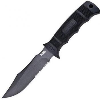 SOG M37K - Cuchillo (216 mm, 153 g, Acero inoxidable, AUS 8, De plástico, Negro)