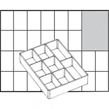 Caja de inserción Raaco A78 con 8 compartimentos (109 x 79 x 24 mm)