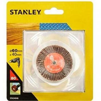 STANLEY STA34046-XJ Cepillo de hojas de lija ø 60x40mm. Grano 80